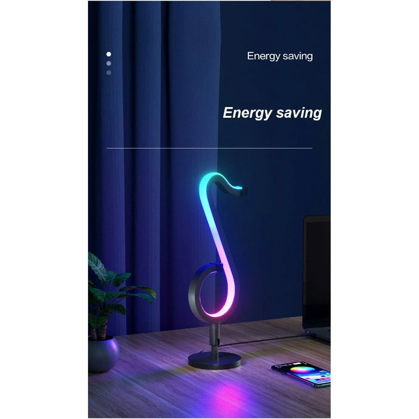 Smart Musical Note Lamp with APP Control