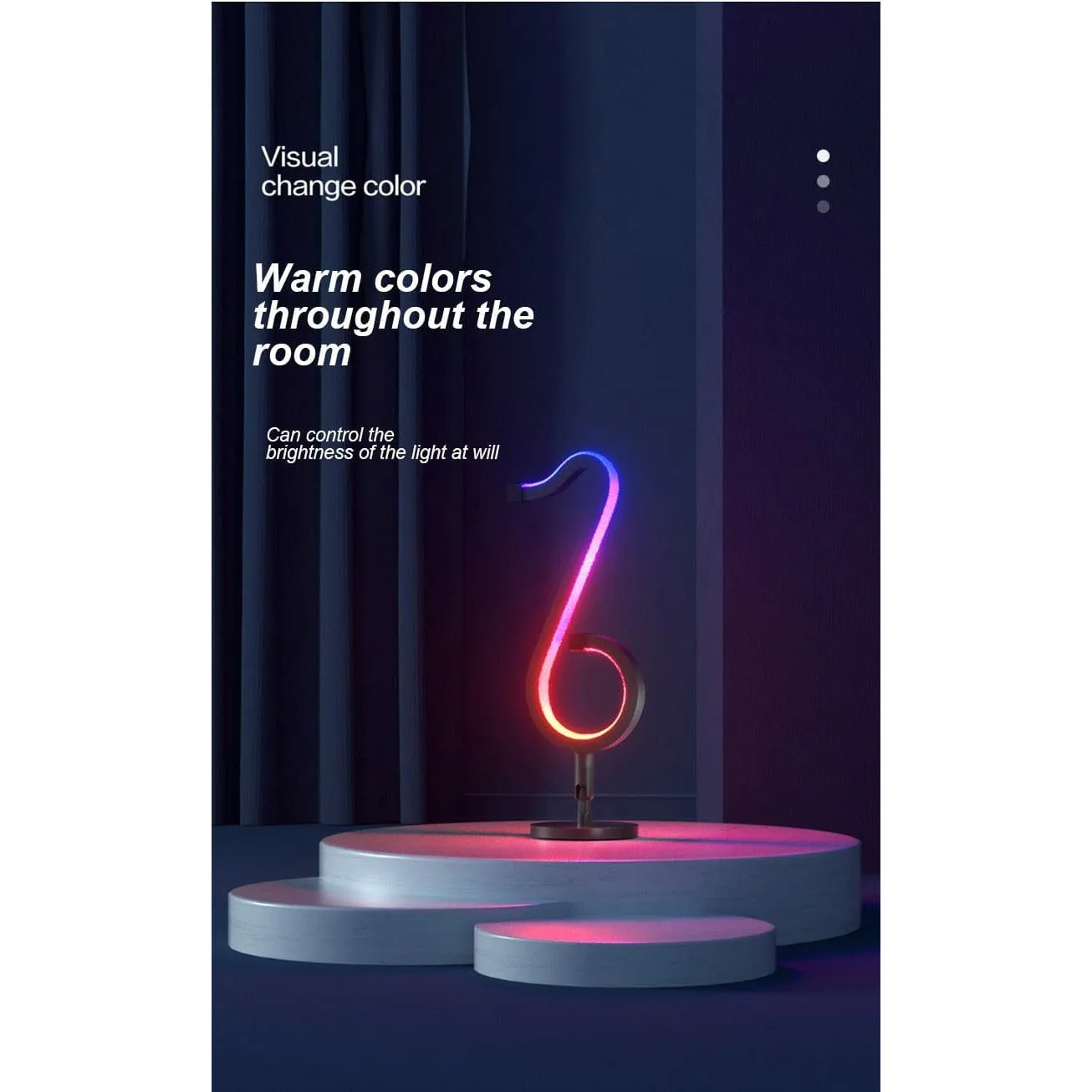 Smart Musical Note Lamp with APP Control