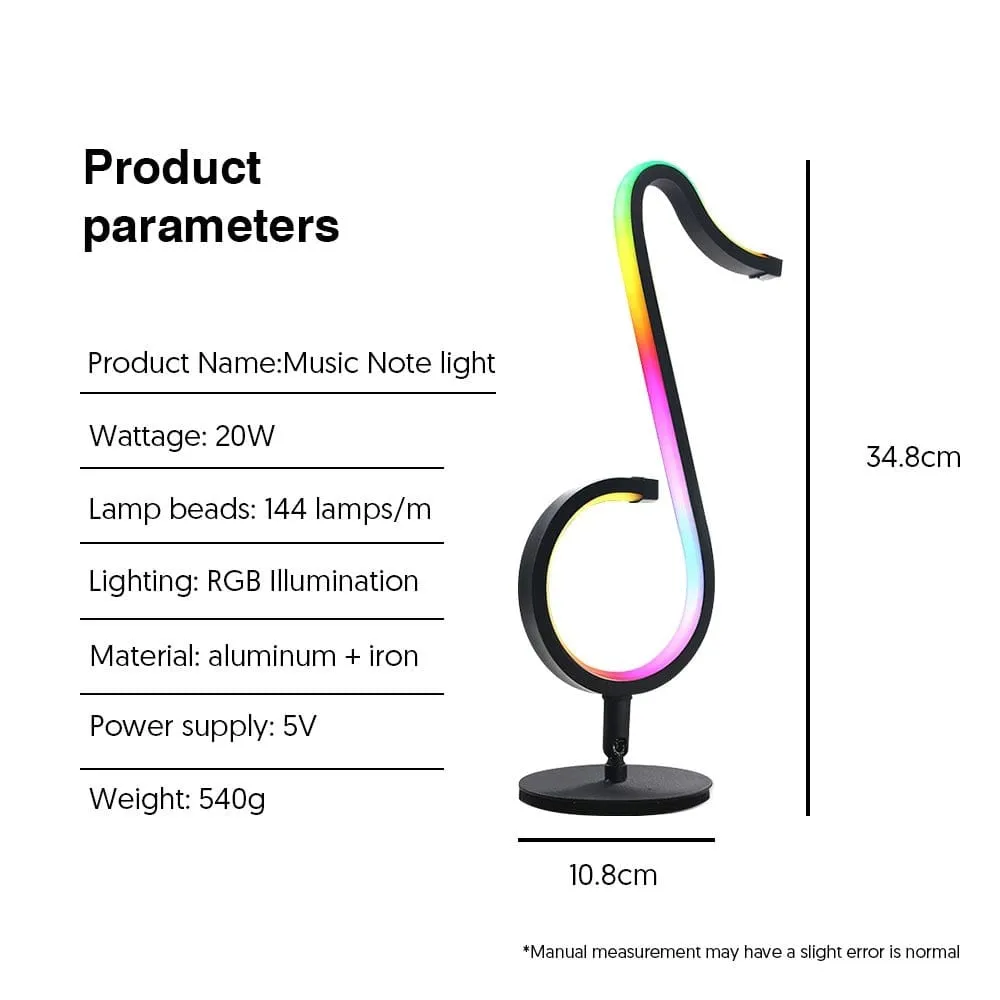 Smart Musical Note Lamp with APP Control
