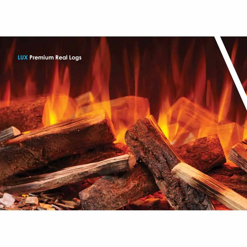 Solution Fires LUX 200 HD 2000MM Panoramic Electric Fire - 1/2/3 Sided Media Wall Electric Fire