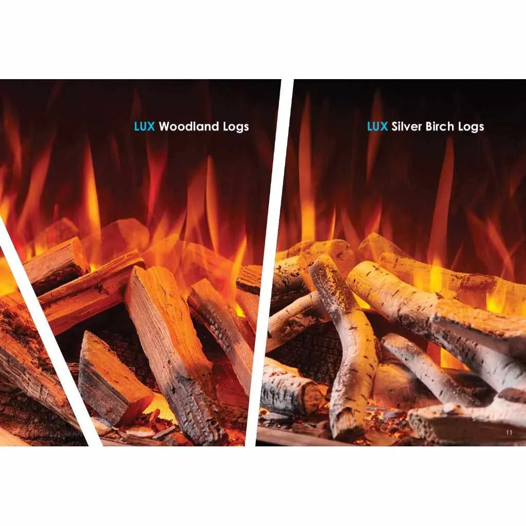 Solution Fires LUX 200 HD 2000MM Panoramic Electric Fire - 1/2/3 Sided Media Wall Electric Fire