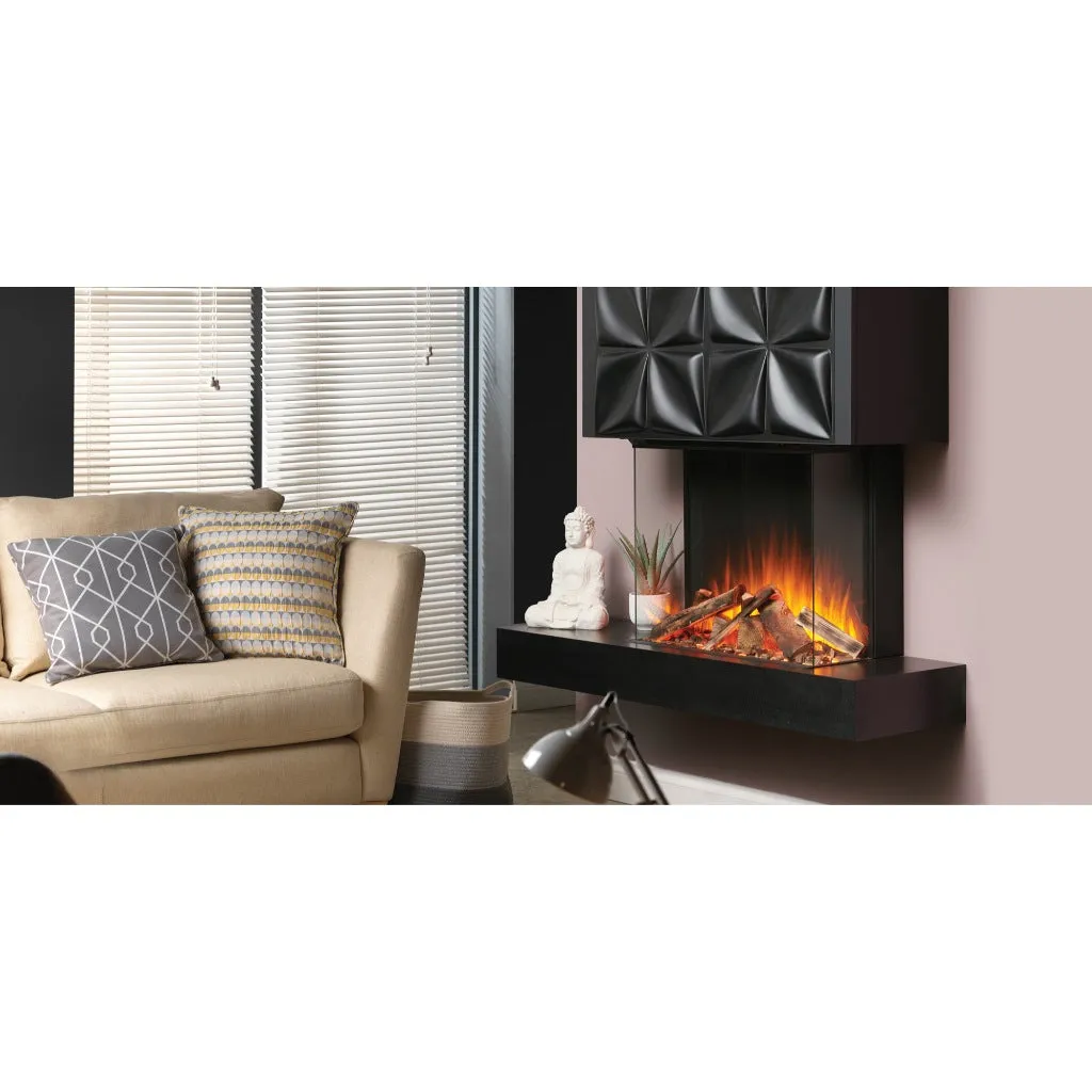 Solution Fires LUX 75 HD 750MM Panoramic Electric Fire - 1/2/3 Sided Media Wall Electric Fire