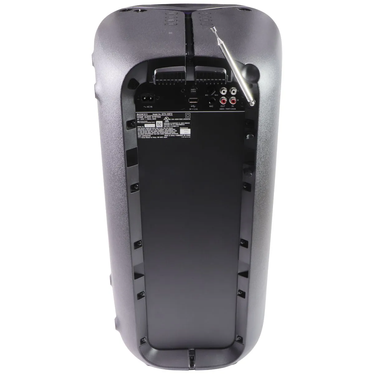 Sony XB72 High Power Home Audio System with Bluetooth Technology (GTK-XB72)