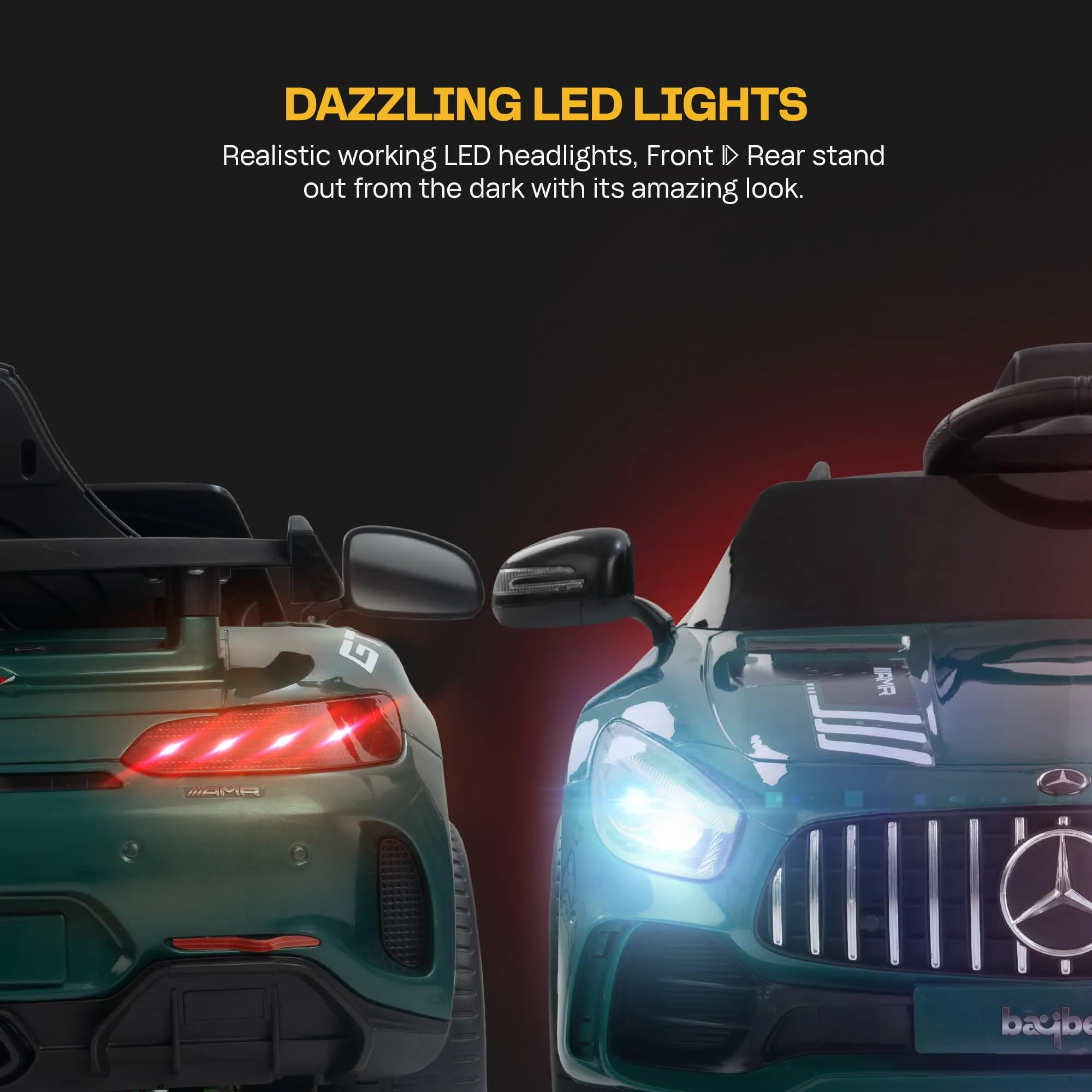 Spyder Pro Battery Operated Car for Kids with Music & Light