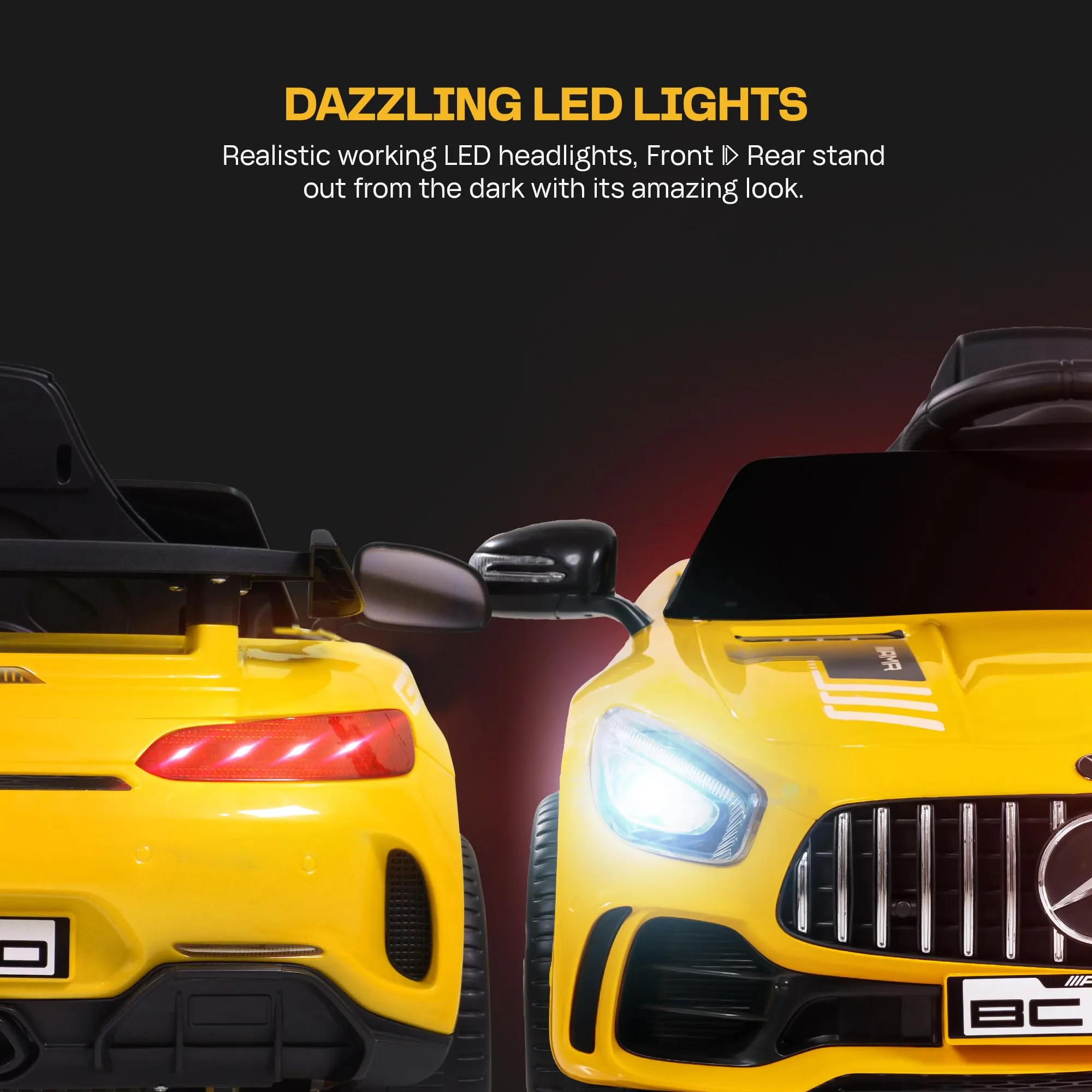 Spyder Pro Battery Operated Car for Kids with Music & Light