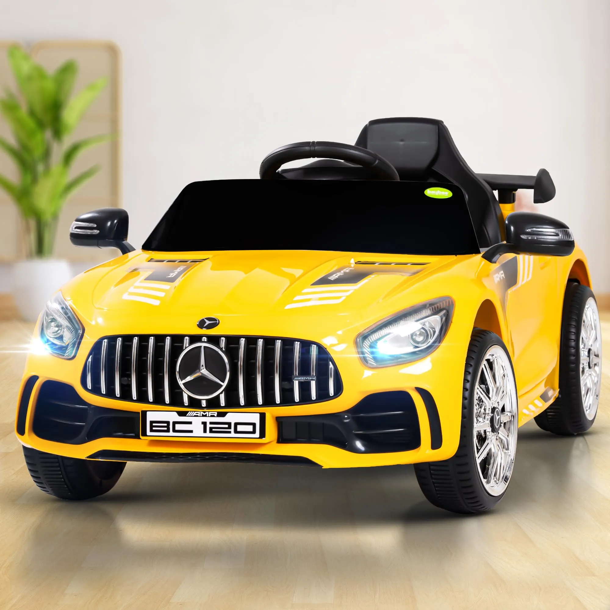 Spyder Pro Battery Operated Car for Kids with Music & Light