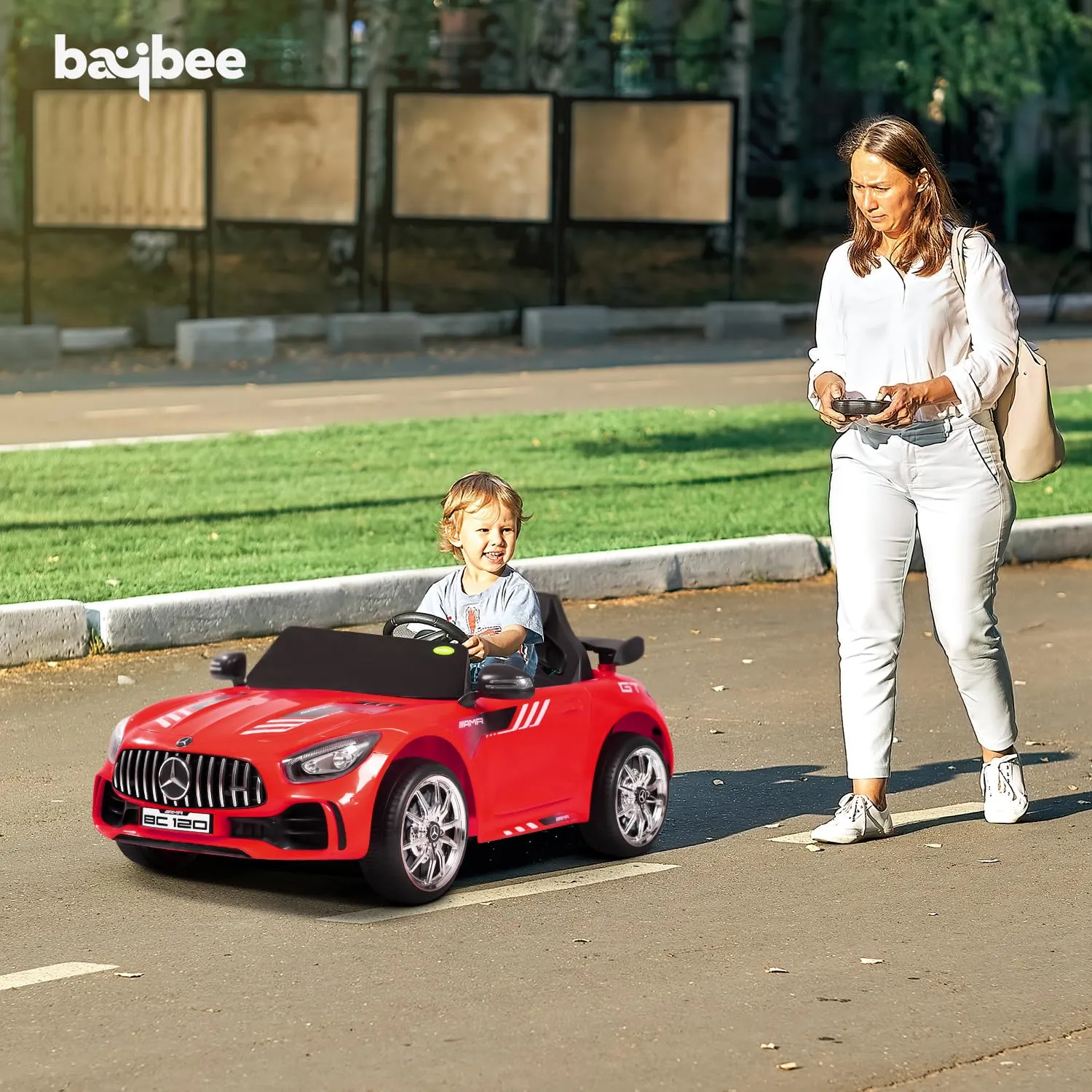Spyder Pro Battery Operated Car for Kids with Music & Light