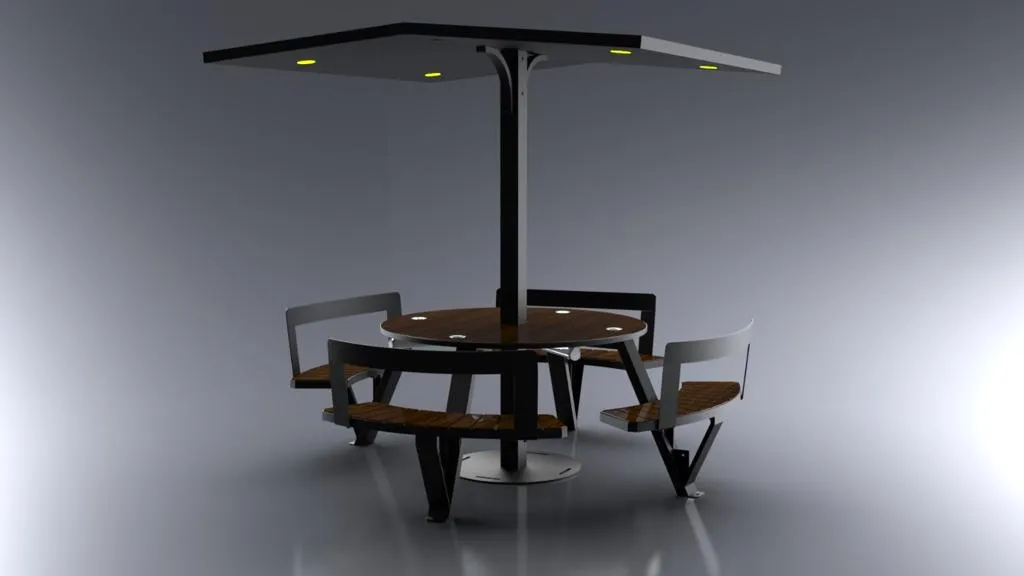 ST1020 RU - Solar Canopy Table