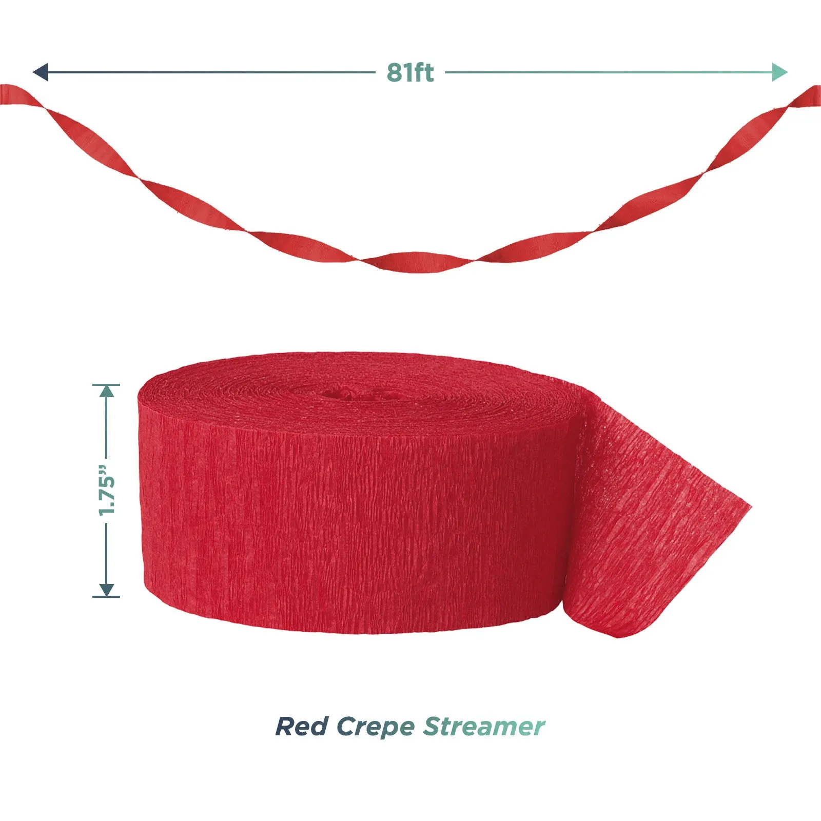 Superhero Party Supplies - Hero Banner Garland with Red, Yellow, and Blue Crepe Streamer Decorations