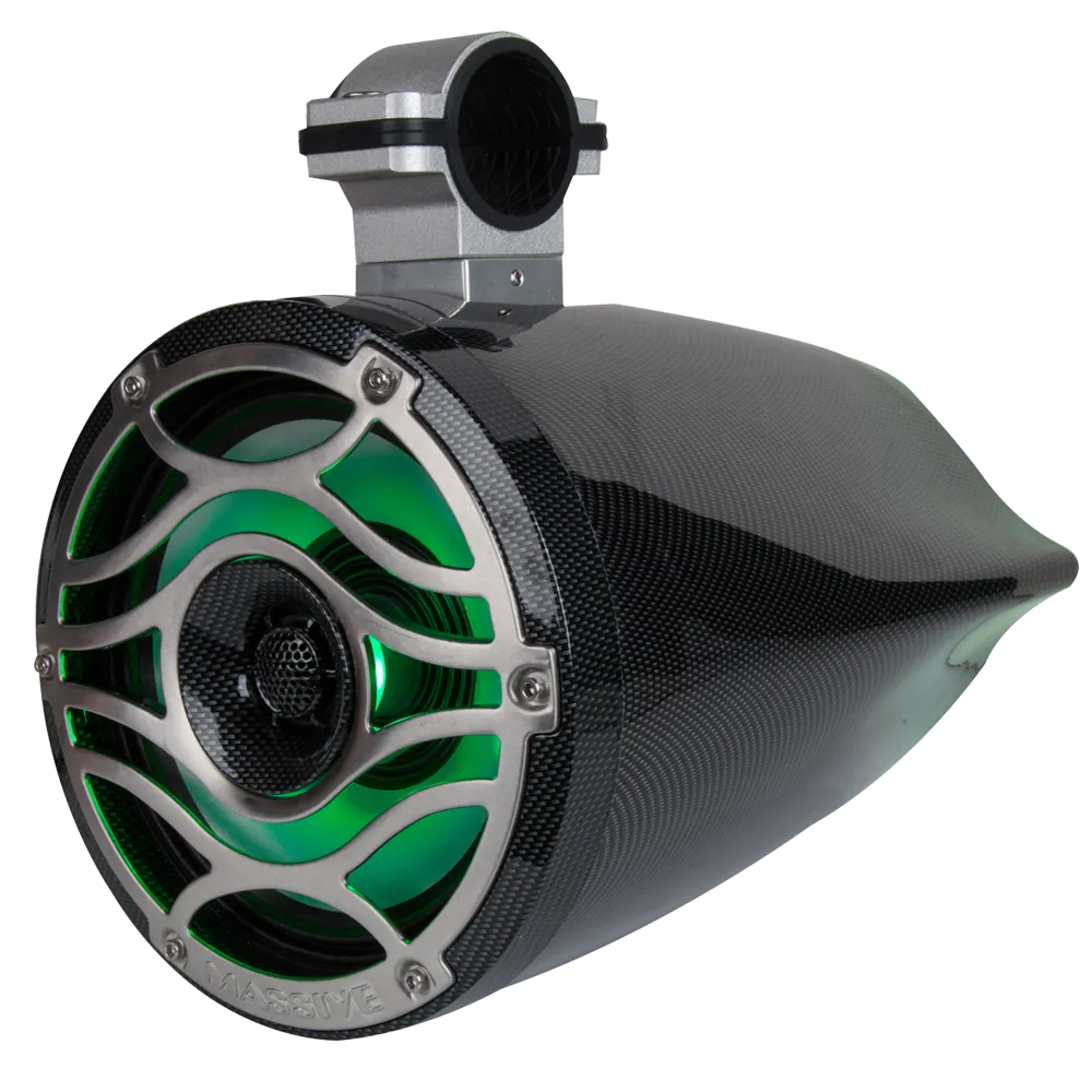 T65C - 6.5" 200 Watts Marine Tower Can Coaxial LED Speakers