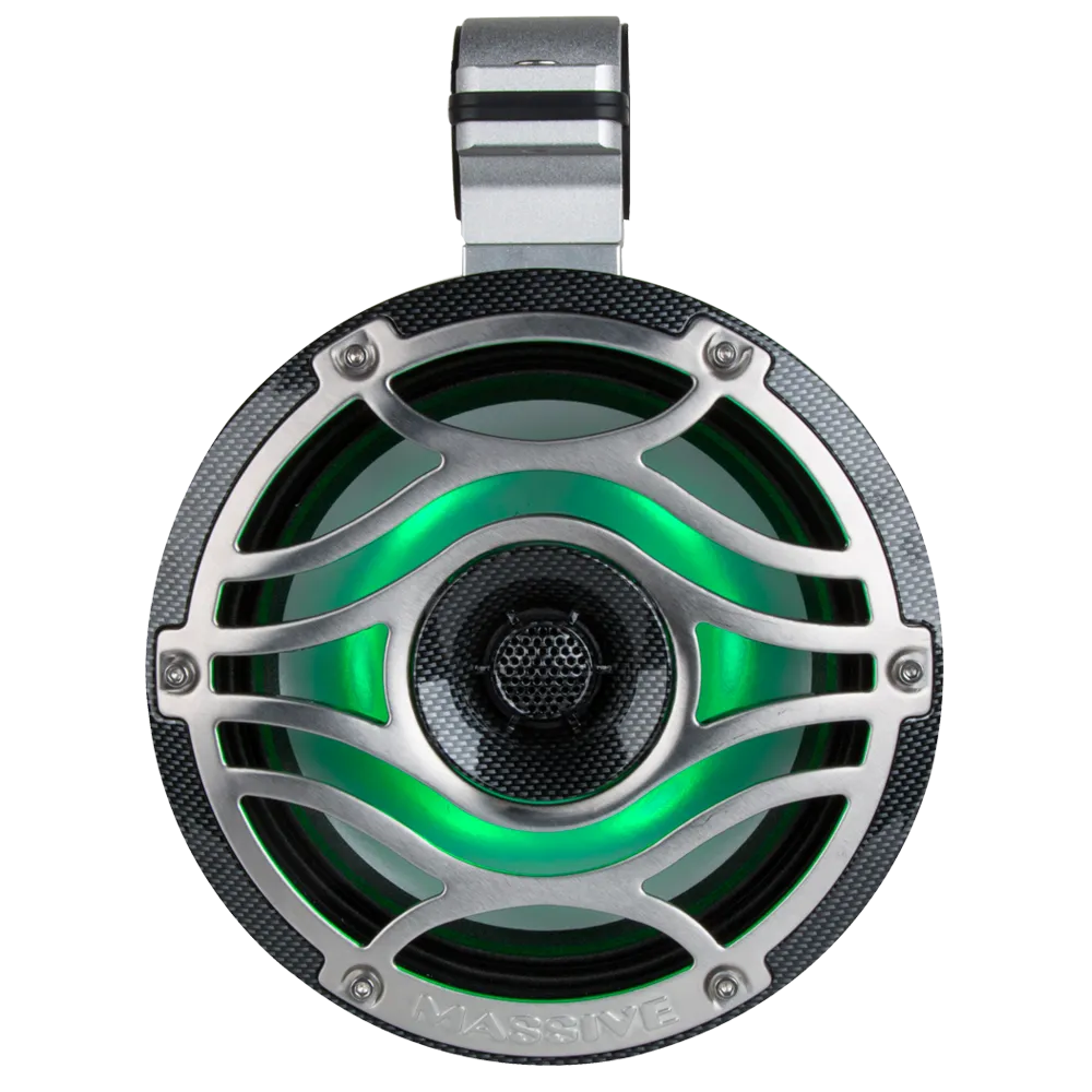 T65C - 6.5" 200 Watts Marine Tower Can Coaxial LED Speakers
