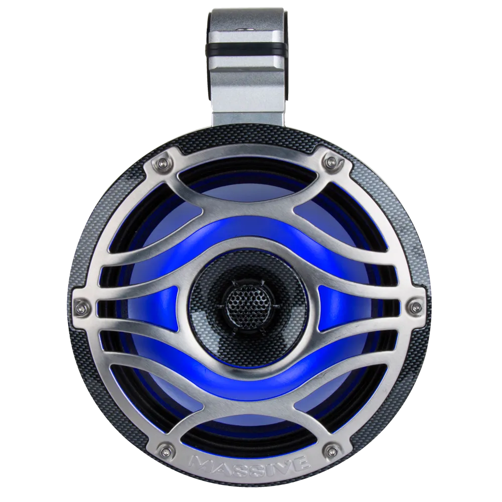 T65C - 6.5" 200 Watts Marine Tower Can Coaxial LED Speakers