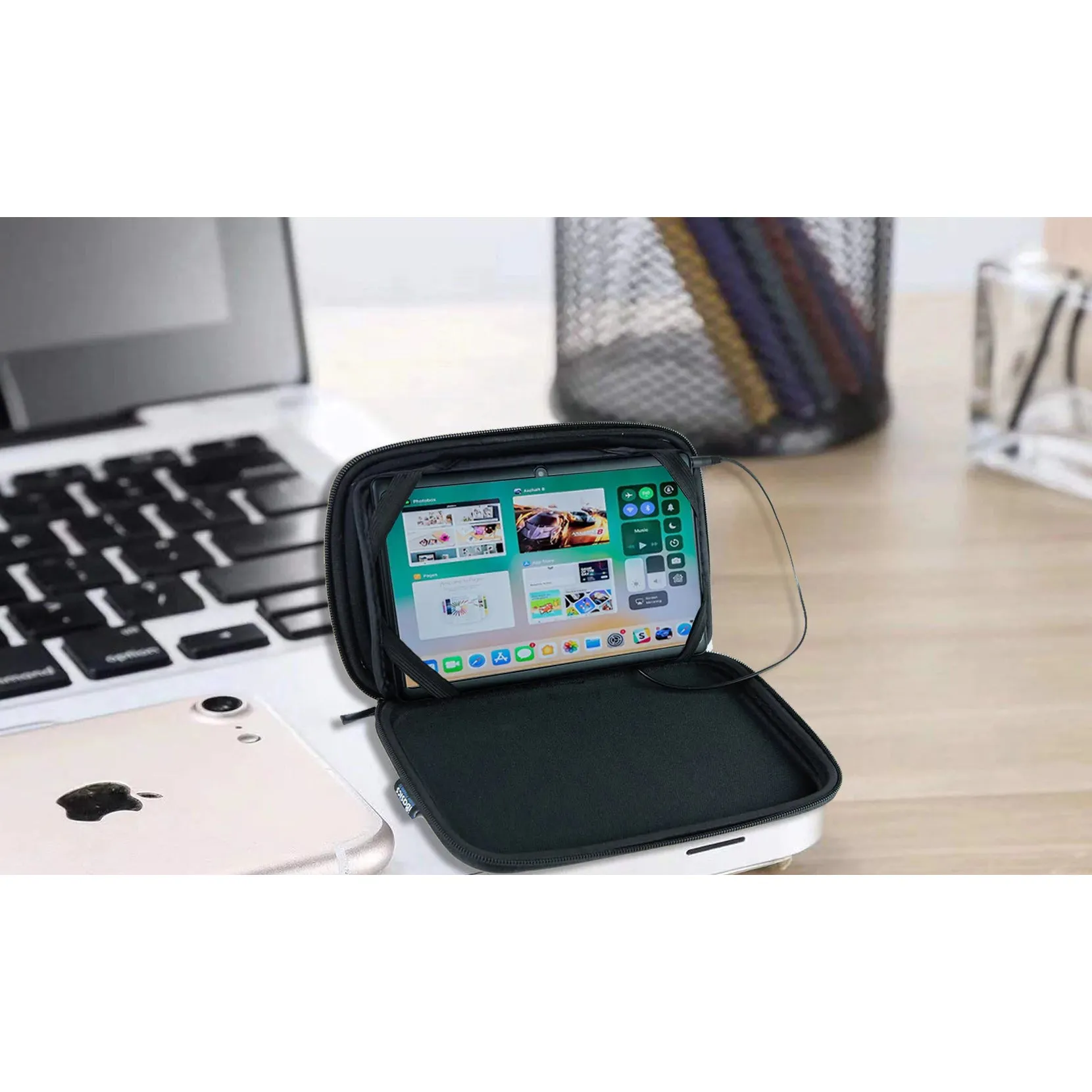 Tablet Speaker Case With Rechargeable Battery