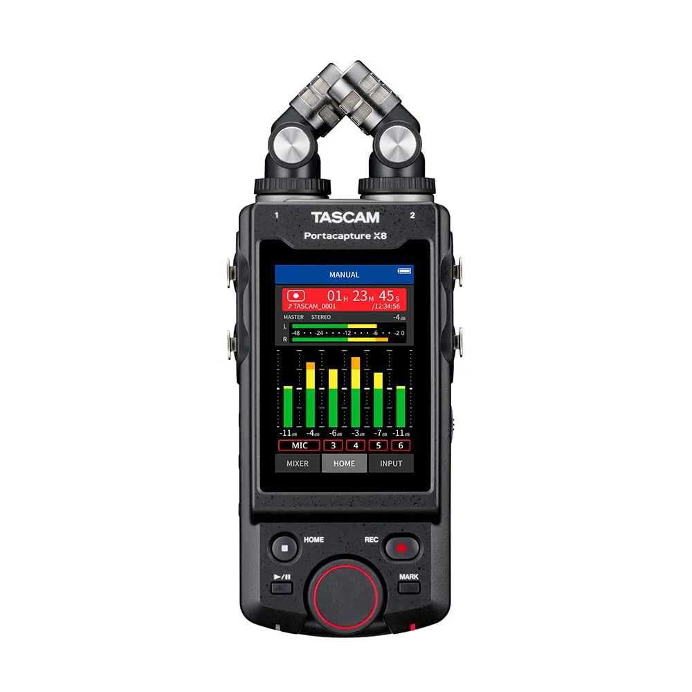 Tascam Portacapture X8 6-Input / 8-Track Handheld Adaptive Multitrack Recorder