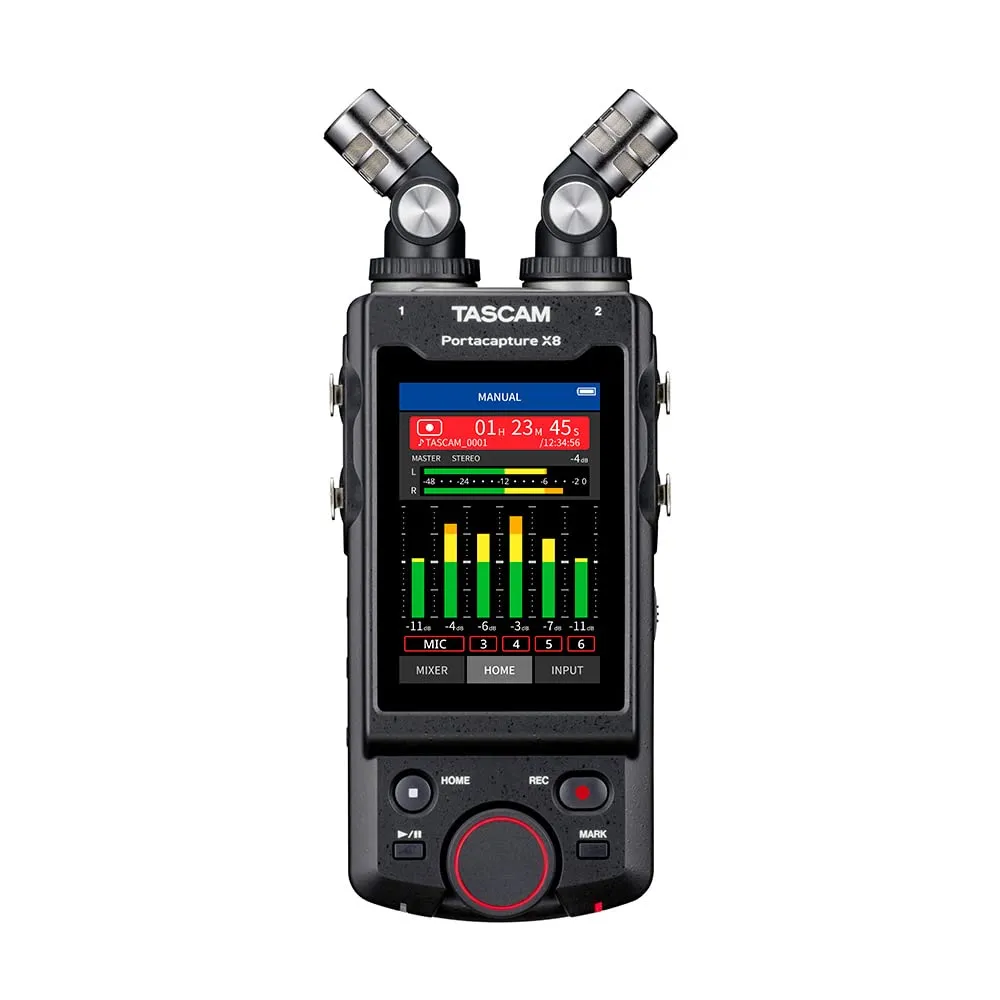 Tascam Portacapture X8 6-Input / 8-Track Handheld Adaptive Multitrack Recorder