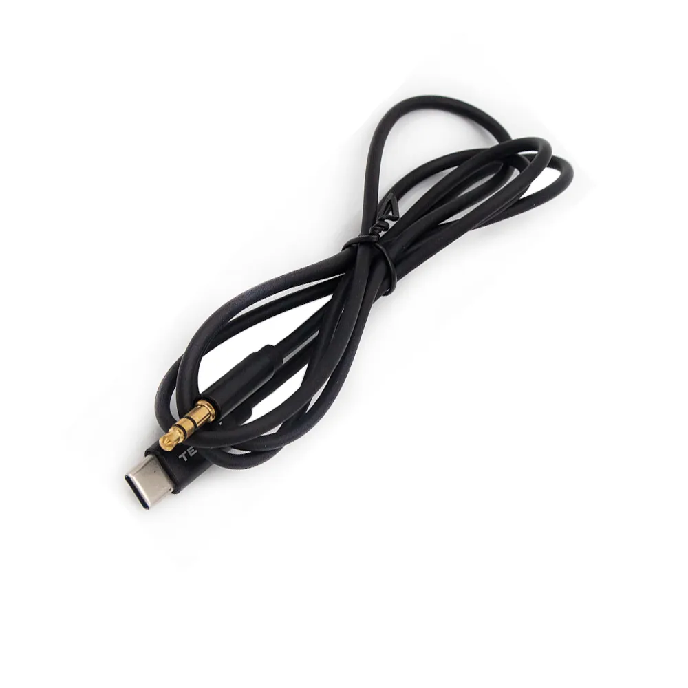 Tecnix  Audio Cable 1M 1m 3.5mm to type C Aux Black [CBL-117 BK]