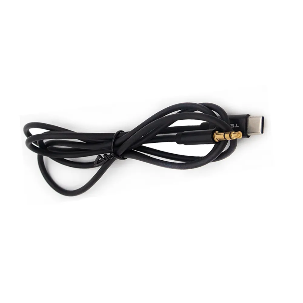Tecnix  Audio Cable 1M 1m 3.5mm to type C Aux Black [CBL-117 BK]