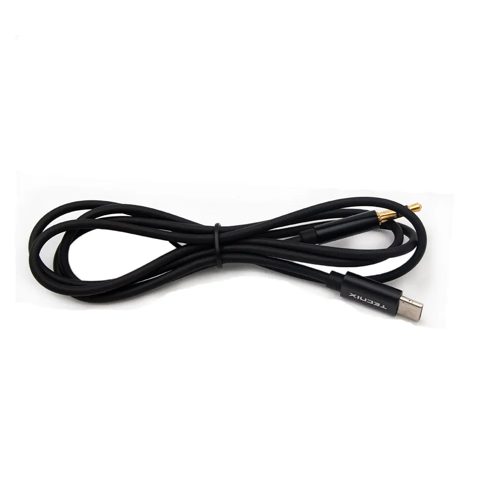 Tecnix  Audio Cable 1M 1m 3.5mm to type C Aux Black [CBL-117 BK]