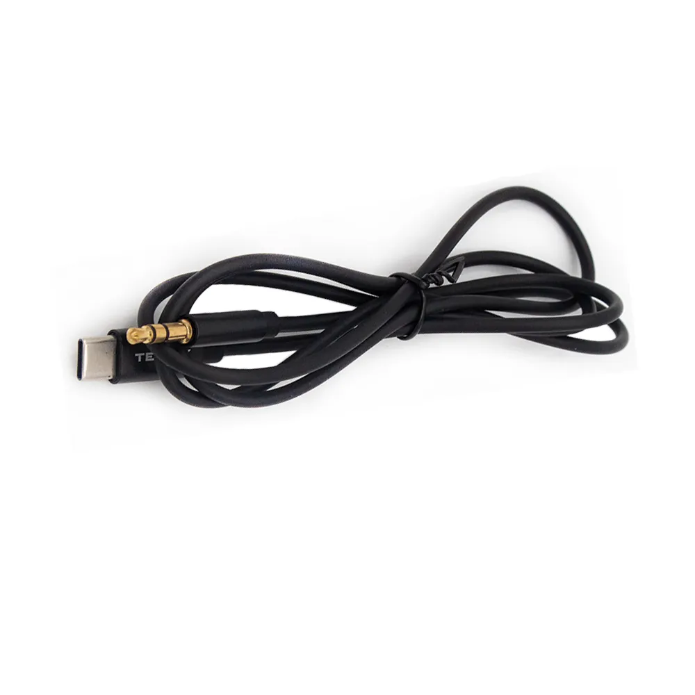 Tecnix  Audio Cable 1M 1m 3.5mm to type C Aux Black [CBL-117 BK]