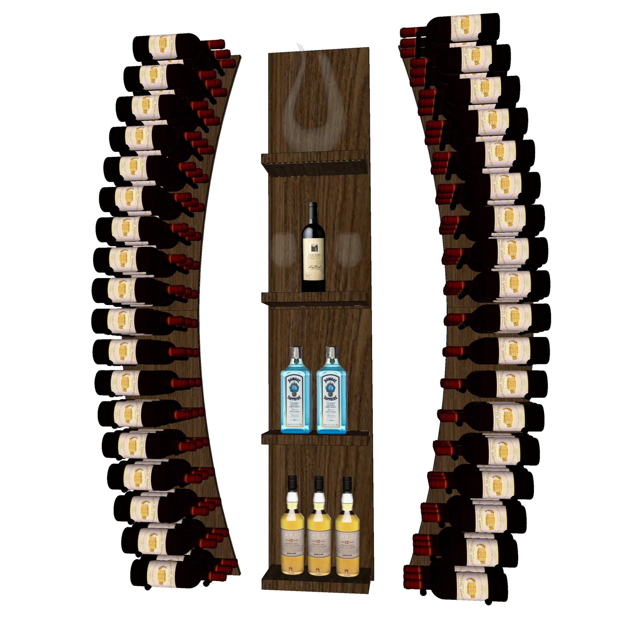 THE WINE BAR CURVED VINdustry Wine Wall