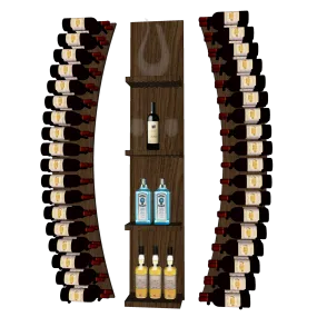 THE WINE BAR CURVED VINdustry Wine Wall