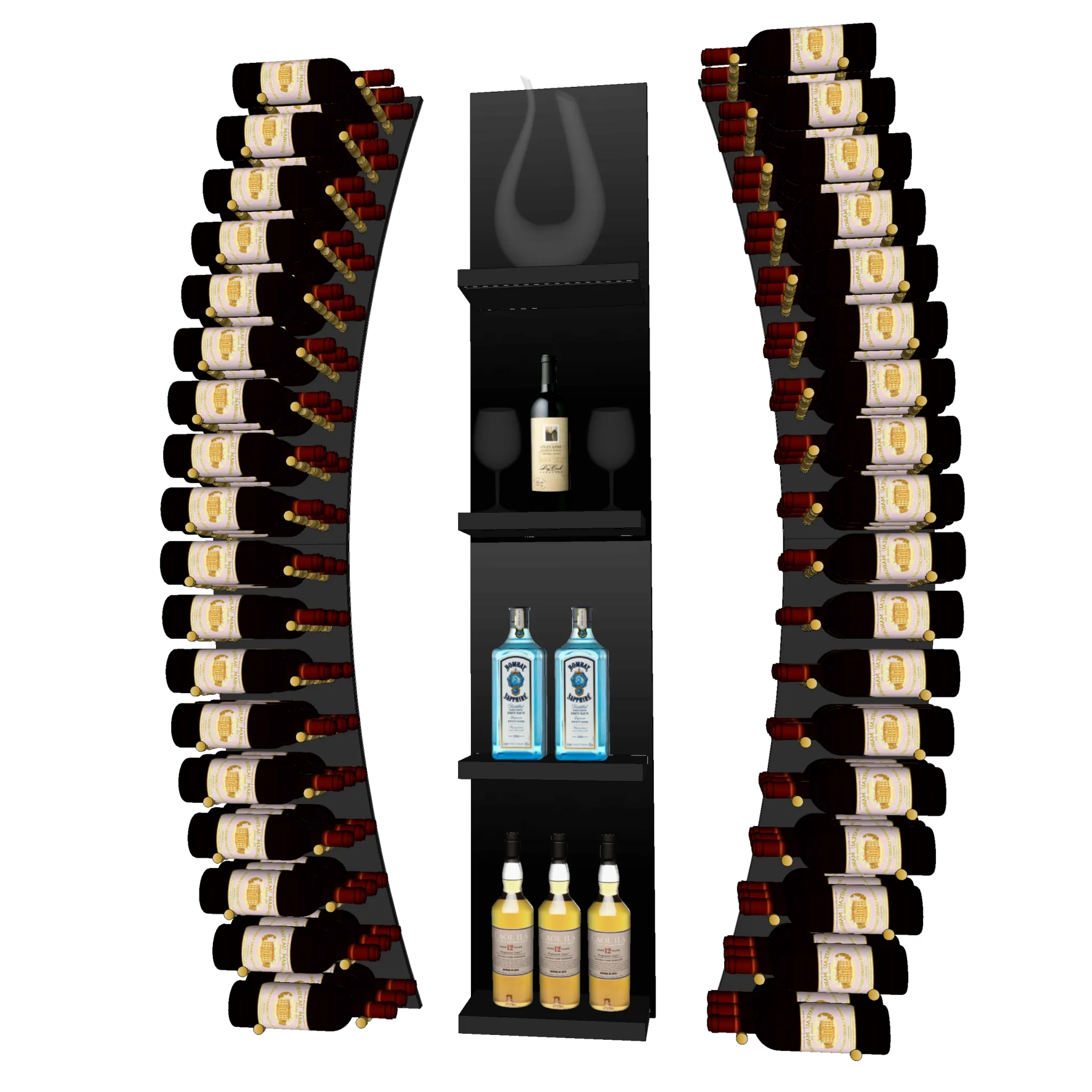 THE WINE BAR CURVED VINdustry Wine Wall