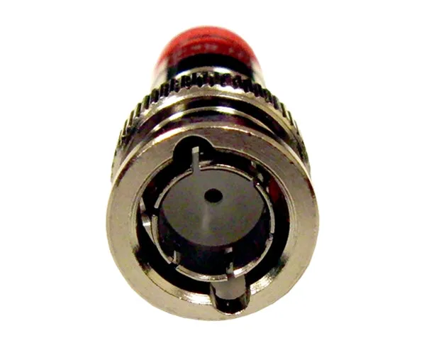 This BNC Snap N Seal RG59 CATV Coax Cable Connector comes with a red ring and is available in a 25-piece bag