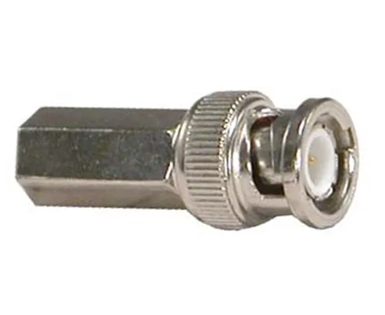 Twist-on RG6 Coax Cable Connector with a Male BNC Interface
