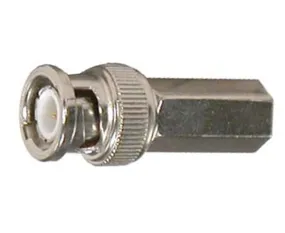 Twist-on RG6 Coax Cable Connector with a Male BNC Interface