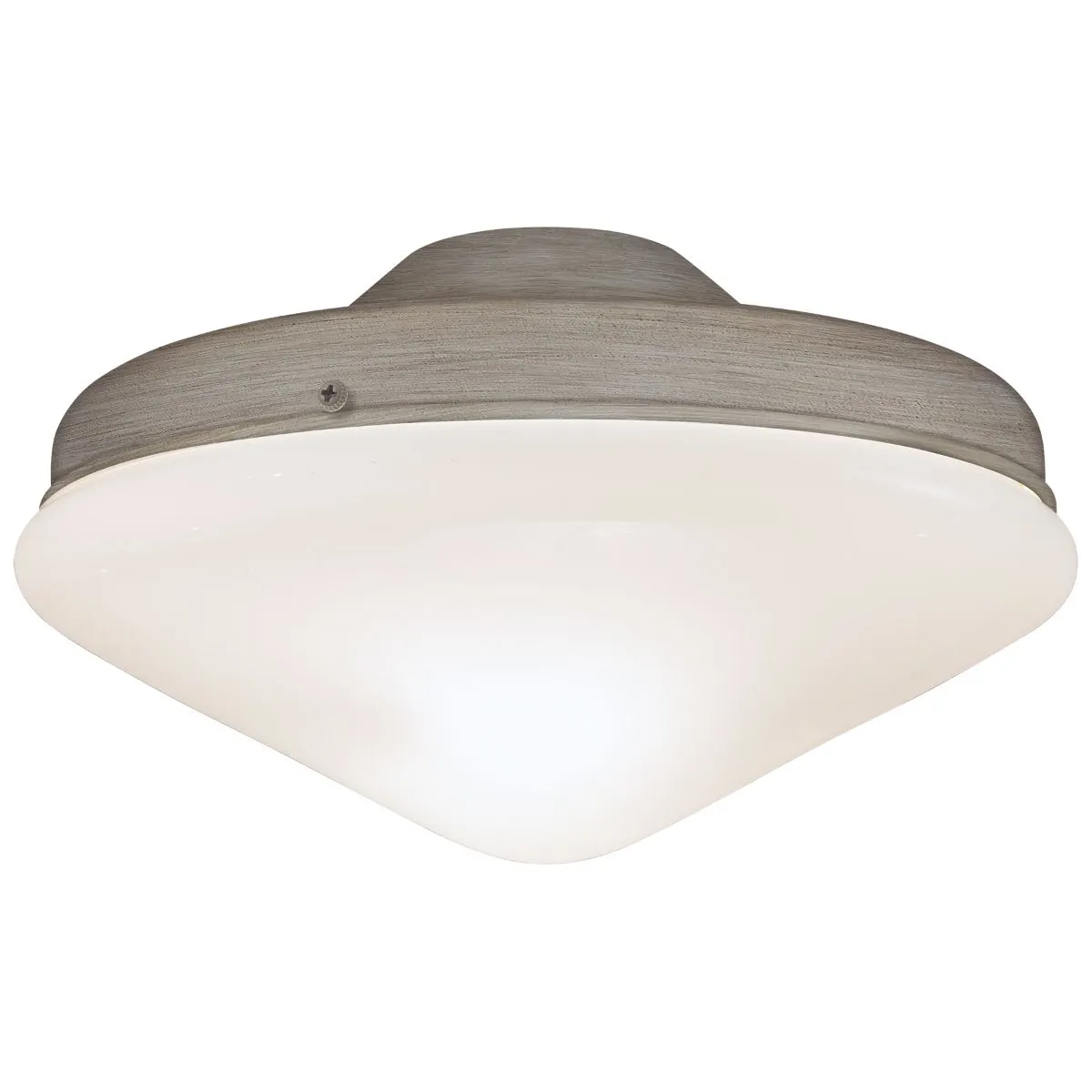 Universal 10 In. Two Lights Ceiling Fan Light Kit, Driftwood Finish