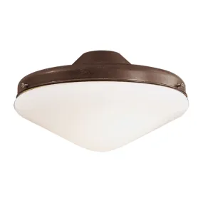 Universal 10 In. Two Lights LED Ceiling Fan Light Kit, Oil Rubbed Bronze Finish