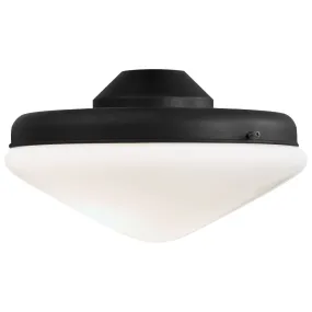Universal 10 In. Two Lights LED Ceiling Fan Light Kit, Textured Coal Finish