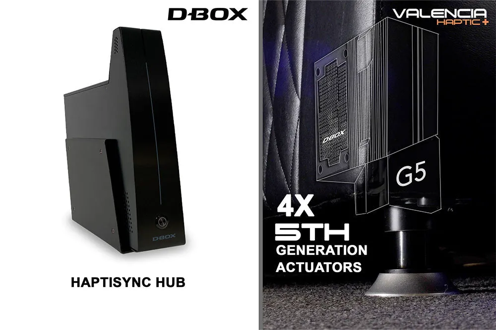 Valencia D-BOX Habtic  Leather Home Theater Seating Naples Elegance