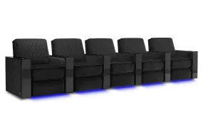 Valencia Naples Prestige Home Theater Seating Row of 5, Raven