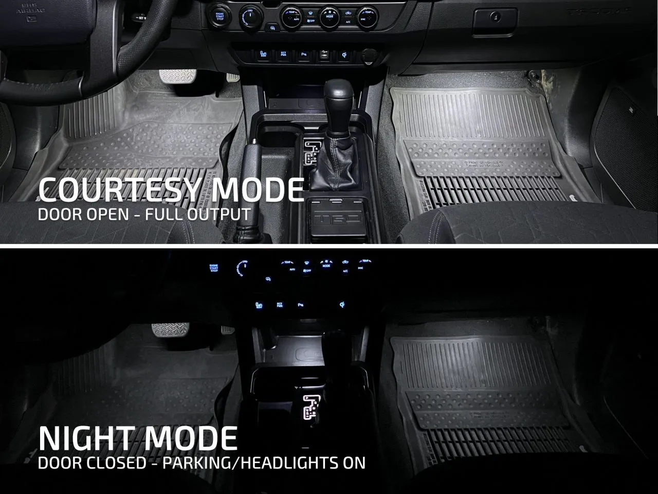 VLEDS Dual Output Front Footwell Kit For Tacoma (2005-2015)