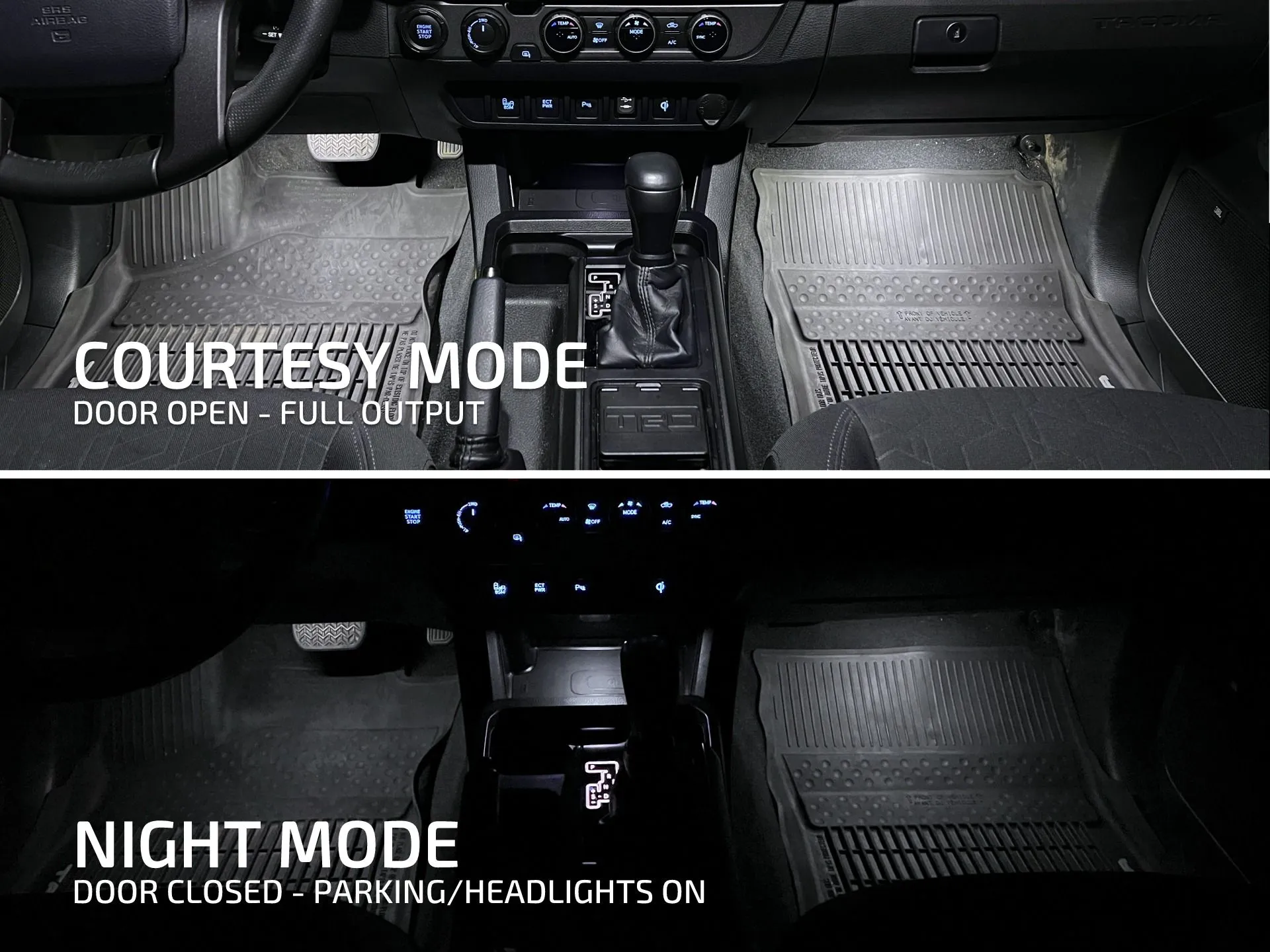 VLEDS Footwell LED Kit Dual Output For 4Runner (2010-2024)