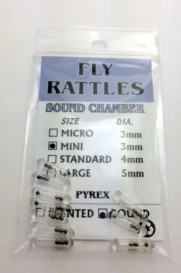 Wapsi Glass Fly Rattle Rounded End
