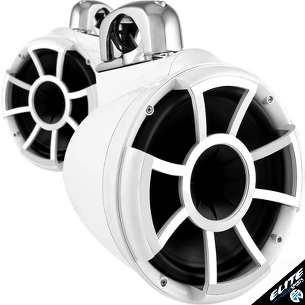 WETSOUNDS REV10 TOWER SPEAKERS WITH STAINLESS STEEL CLAMPS