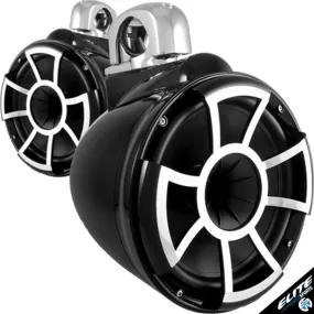 WETSOUNDS REV10 TOWER SPEAKERS WITH STAINLESS STEEL CLAMPS