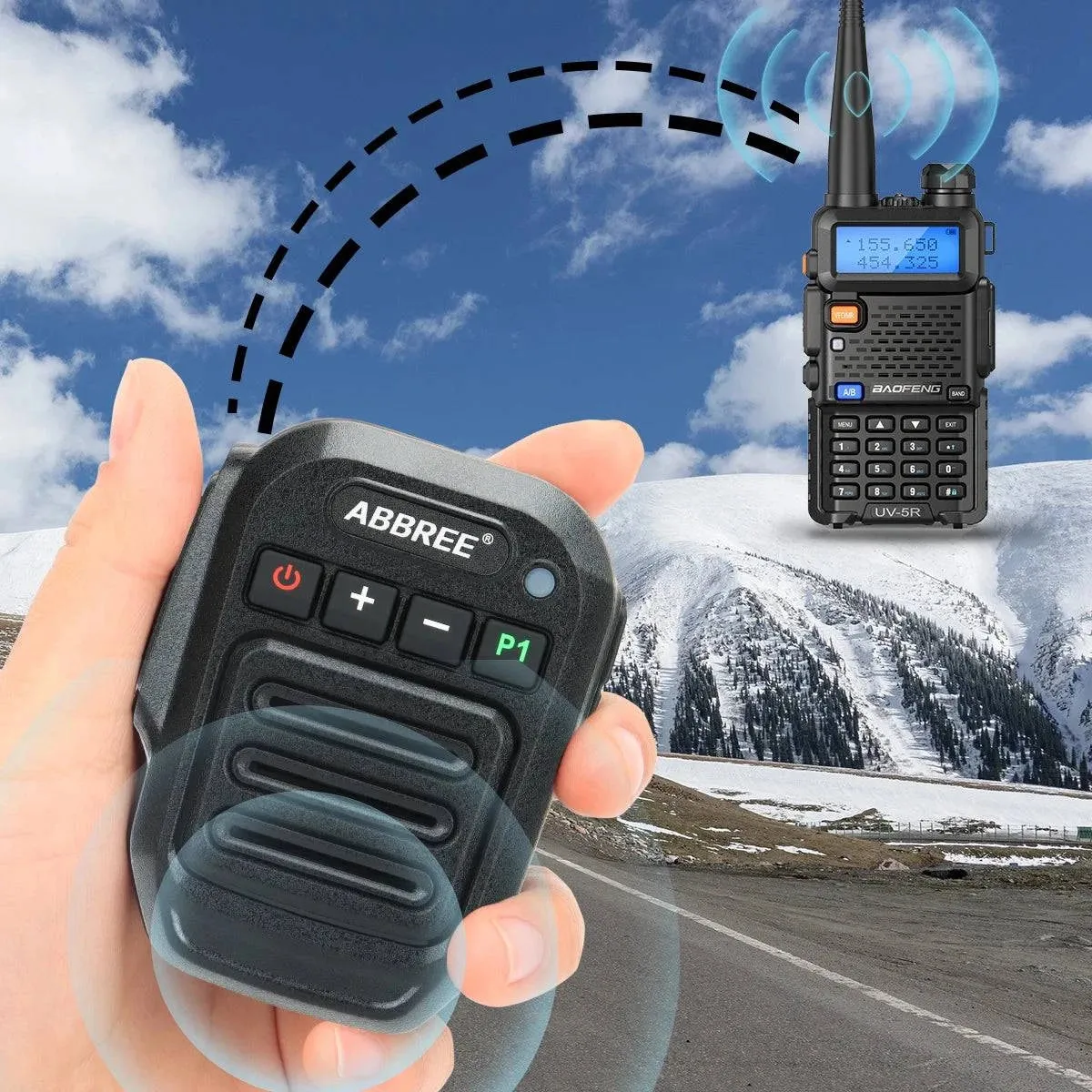 Wireless Bluetooth Microphone Handheld Speaker MIC Type-C for Baofeng UV-5R 888S 21 Pro Walkie Talkie Ham Radio Accessories
