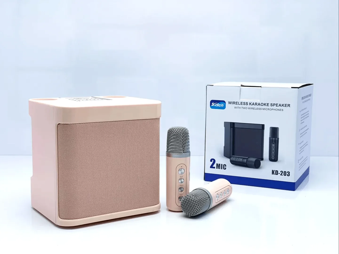 Wireless Karaoke Speaker With Two Microphones KD-203