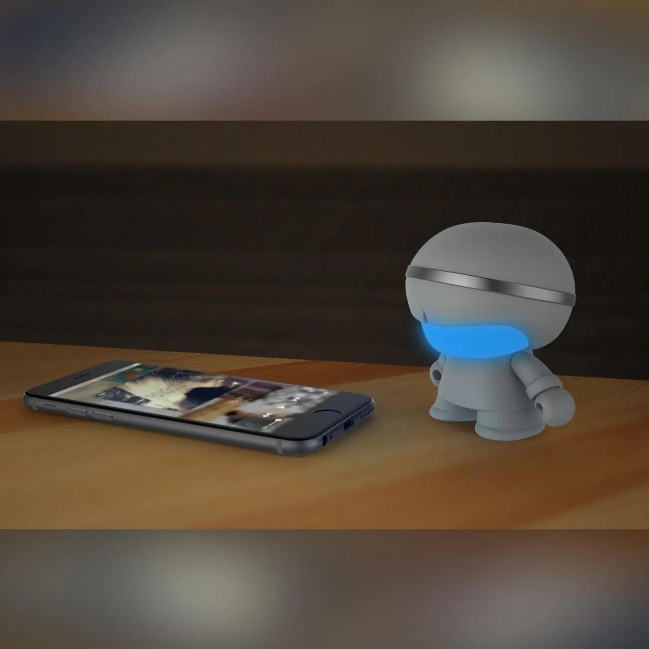 Xoopar Mini Boy 3 Inch (7cm) Speaker Grey