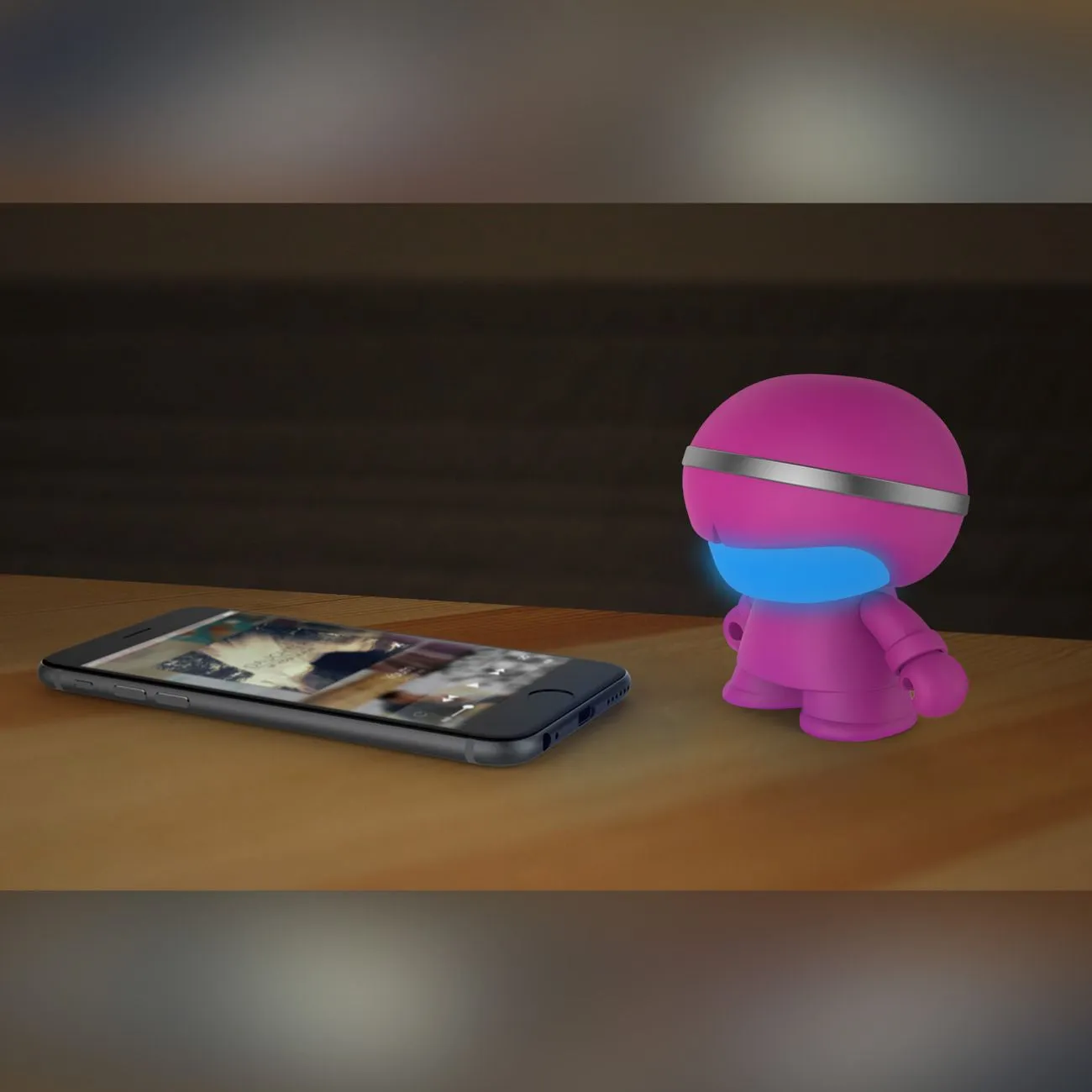 Xoopar Mini Boy 3 Inch (7cm) Speaker Pink