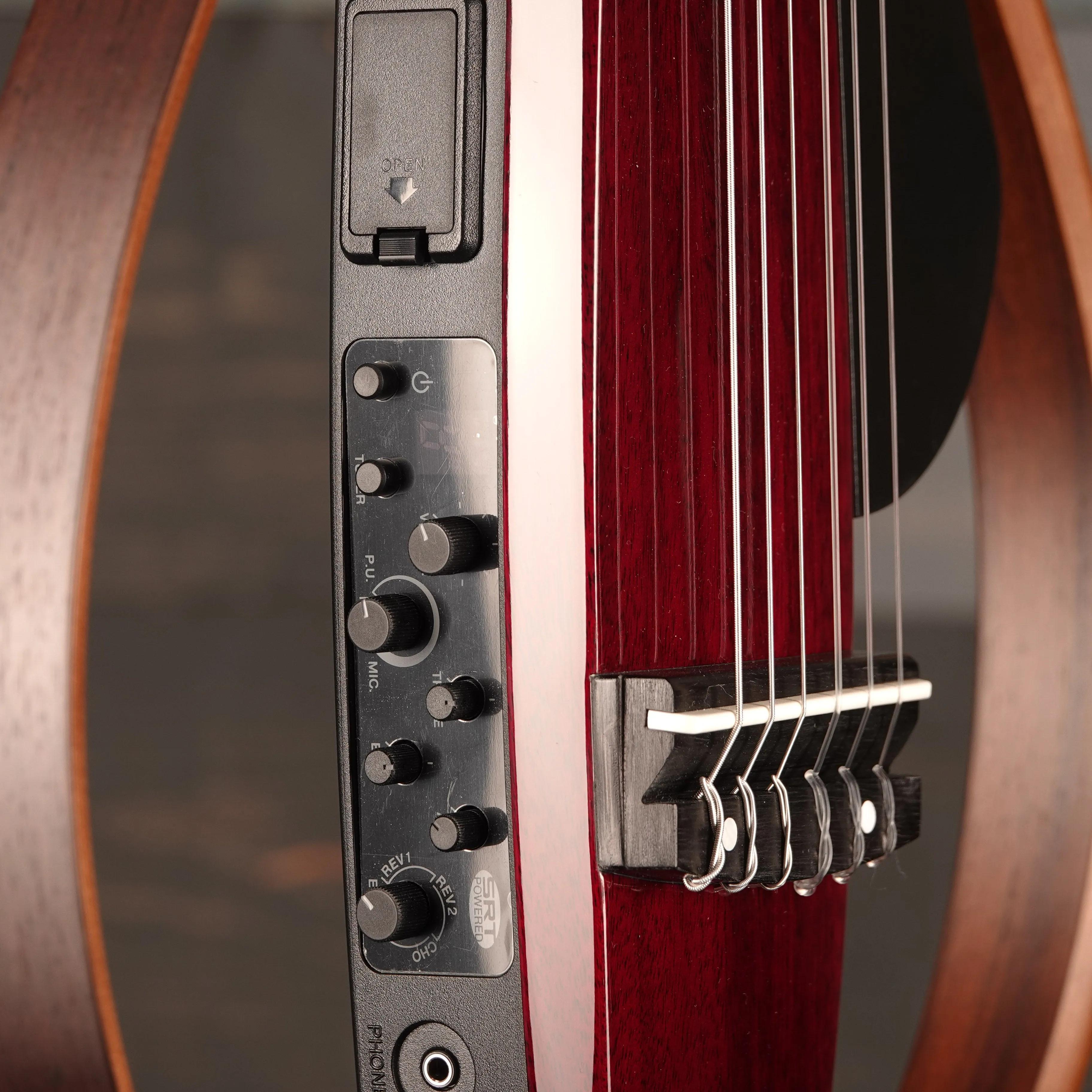 Yamaha SLG200N Crimson Red Burst Silent Guitar