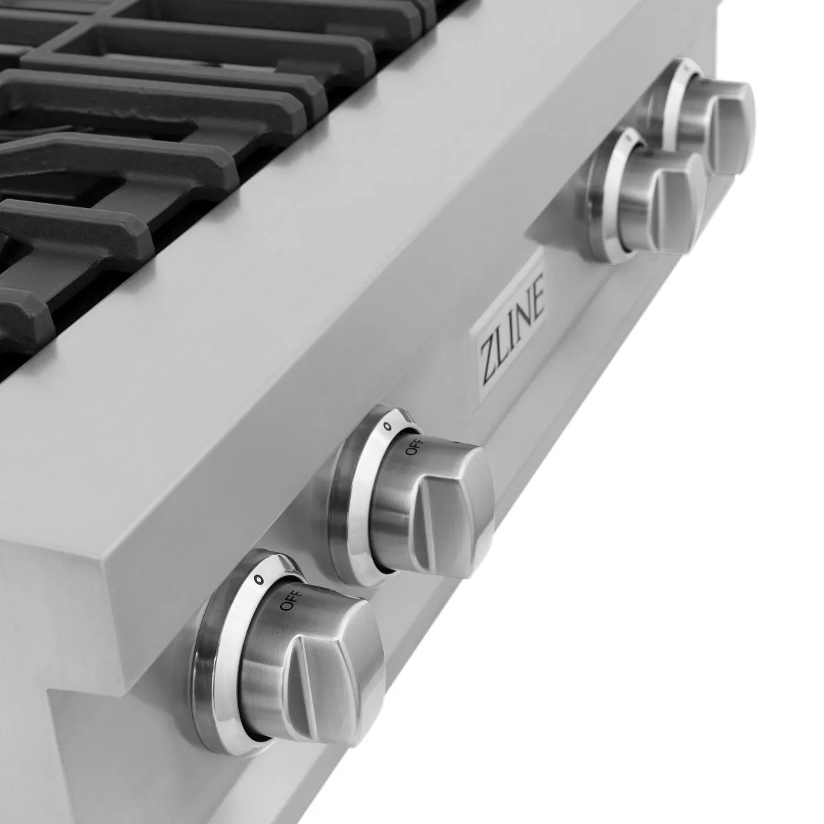 ZLINE 5-Piece Appliance Package - 30-Inch Rangetop, Refrigerator, 30-Inch Electric Double Wall Oven, 3-Rack Dishwasher, and Convertible Wall Mount Hood in Stainless Steel (5KPR-RTRH30-AWDDWV)