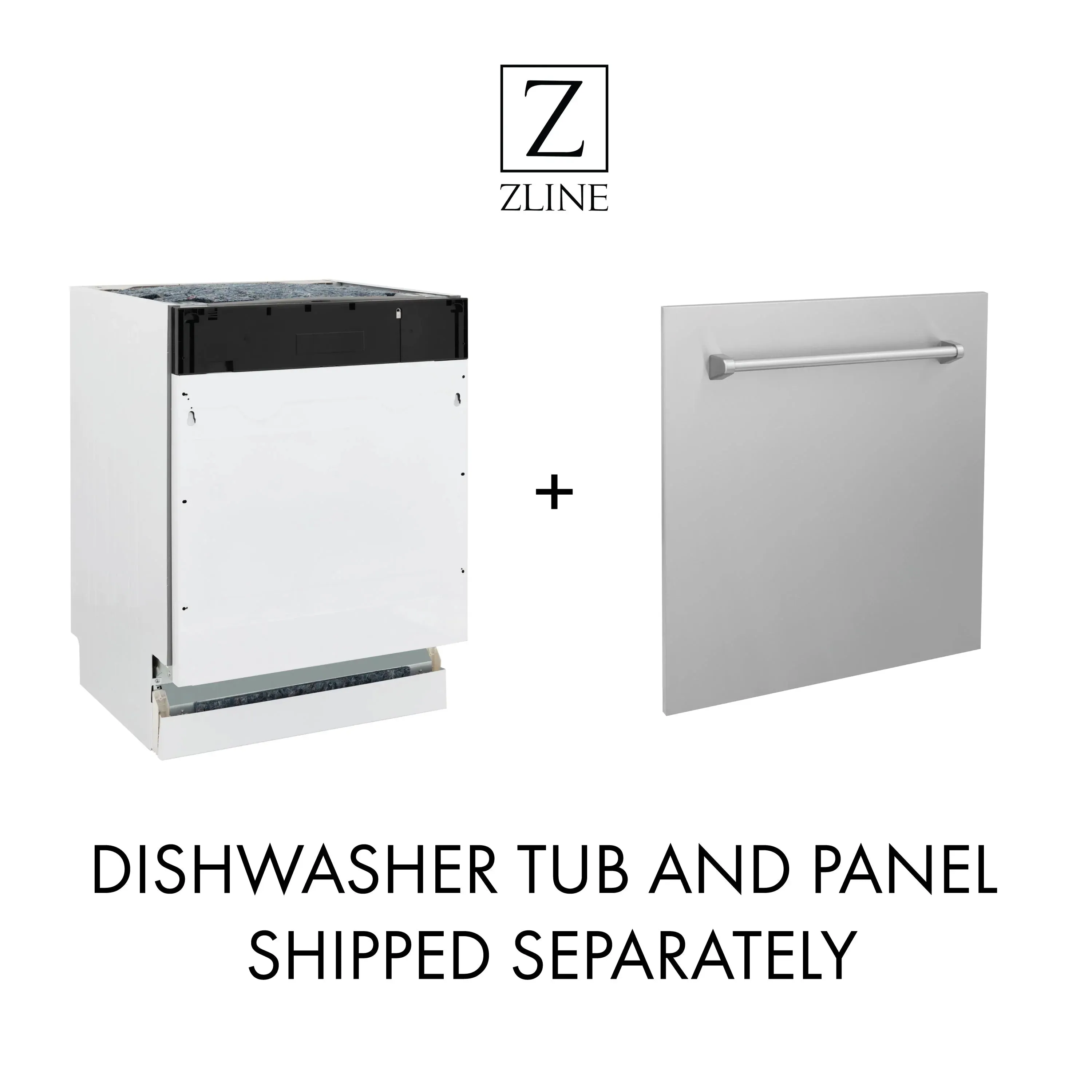ZLINE 5-Piece Appliance Package - 30-Inch Rangetop, Refrigerator, 30-Inch Electric Double Wall Oven, 3-Rack Dishwasher, and Convertible Wall Mount Hood in Stainless Steel (5KPR-RTRH30-AWDDWV)