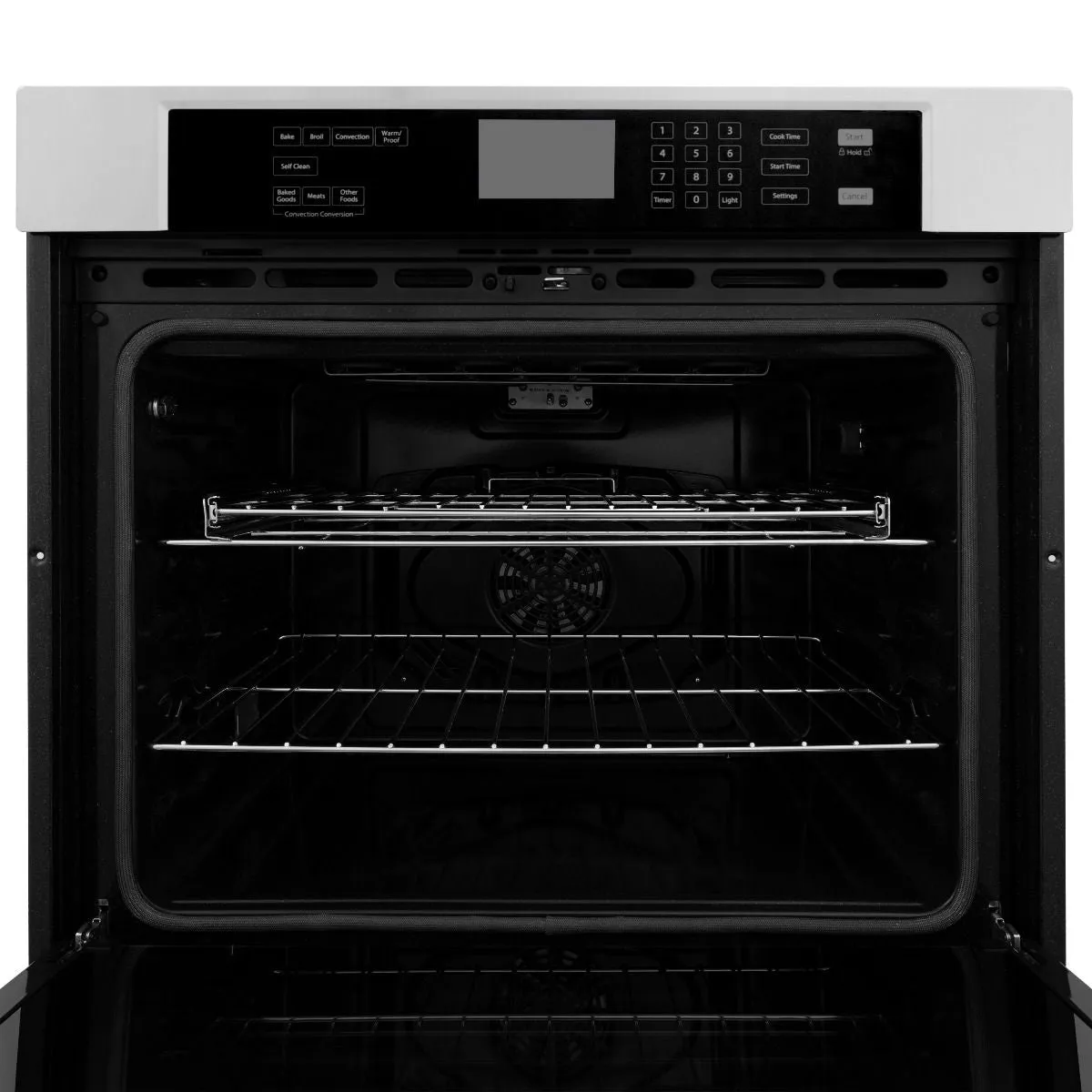 ZLINE 5-Piece Appliance Package - 30-Inch Rangetop, Refrigerator, 30-Inch Electric Double Wall Oven, 3-Rack Dishwasher, and Convertible Wall Mount Hood in Stainless Steel (5KPR-RTRH30-AWDDWV)